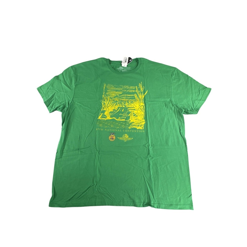 Indianapolis Motor Speedway Shirt Mens 2XL Green FFA 97th Convention Racing Tee